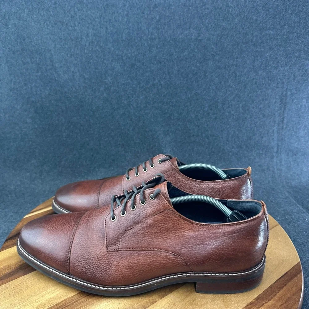 Cole Haan Men's Grand OS Brown Leather Dress Shoes Lace Up Size 13 M C26149